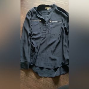 Navy Michael Kors Blouse - Size Large